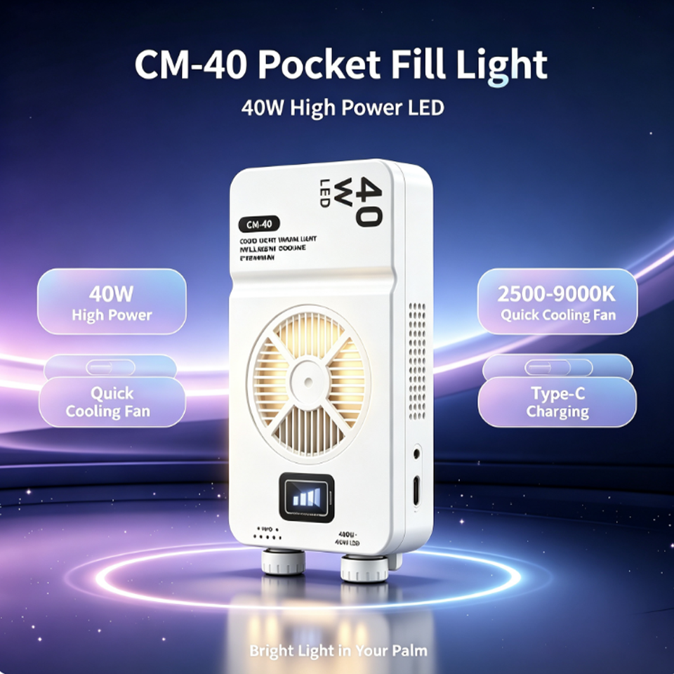 Photography Lighting Studio - 40W LED Video Light Portable Photography