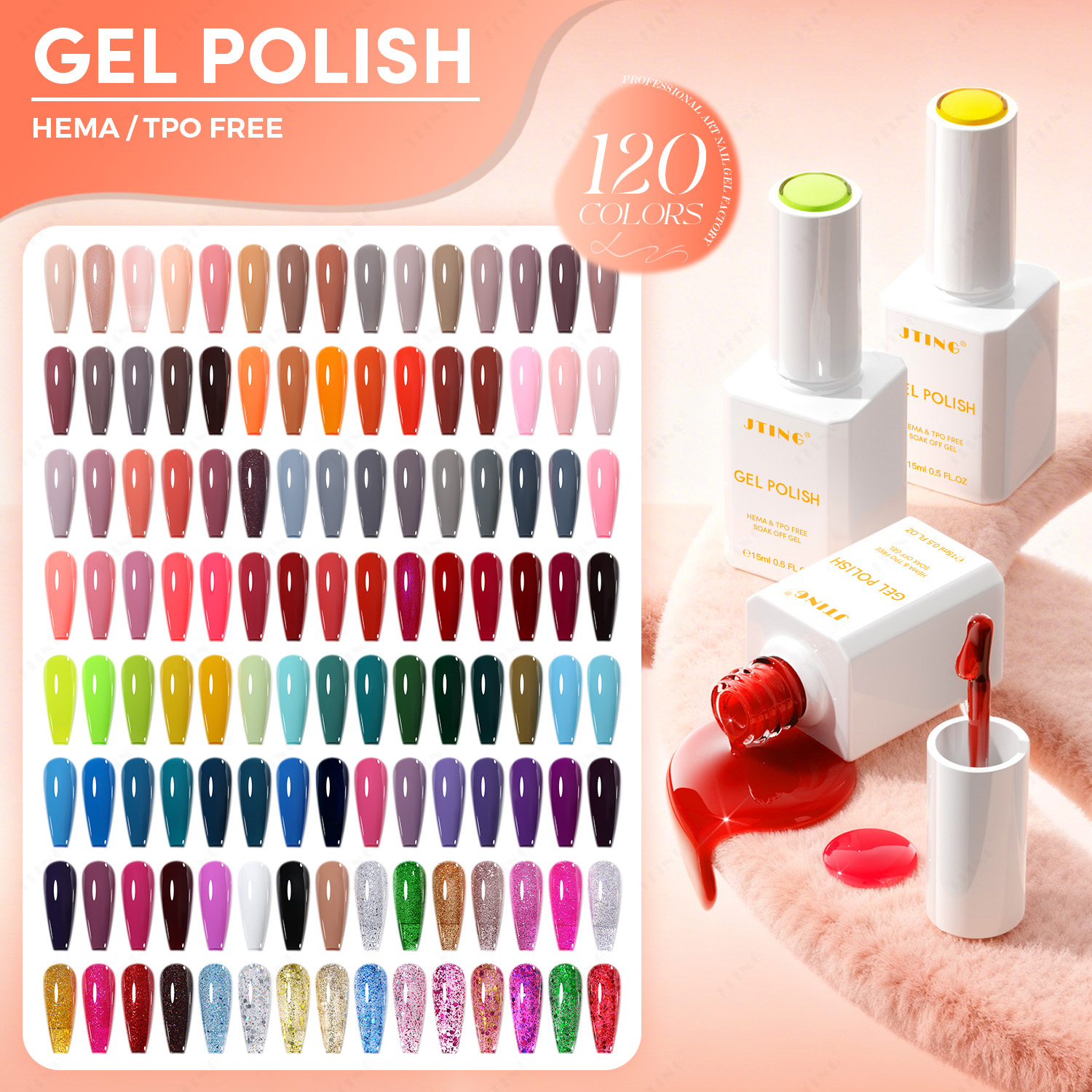 Coloured Gel Set - New 120 Color Series Nail Polish