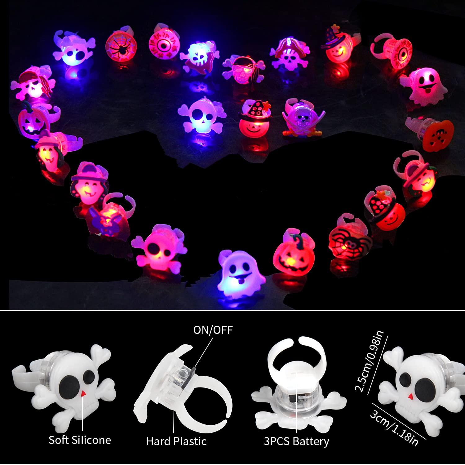 Halloween Light Up Rings for K - Led Ring Light 18 avis et prix