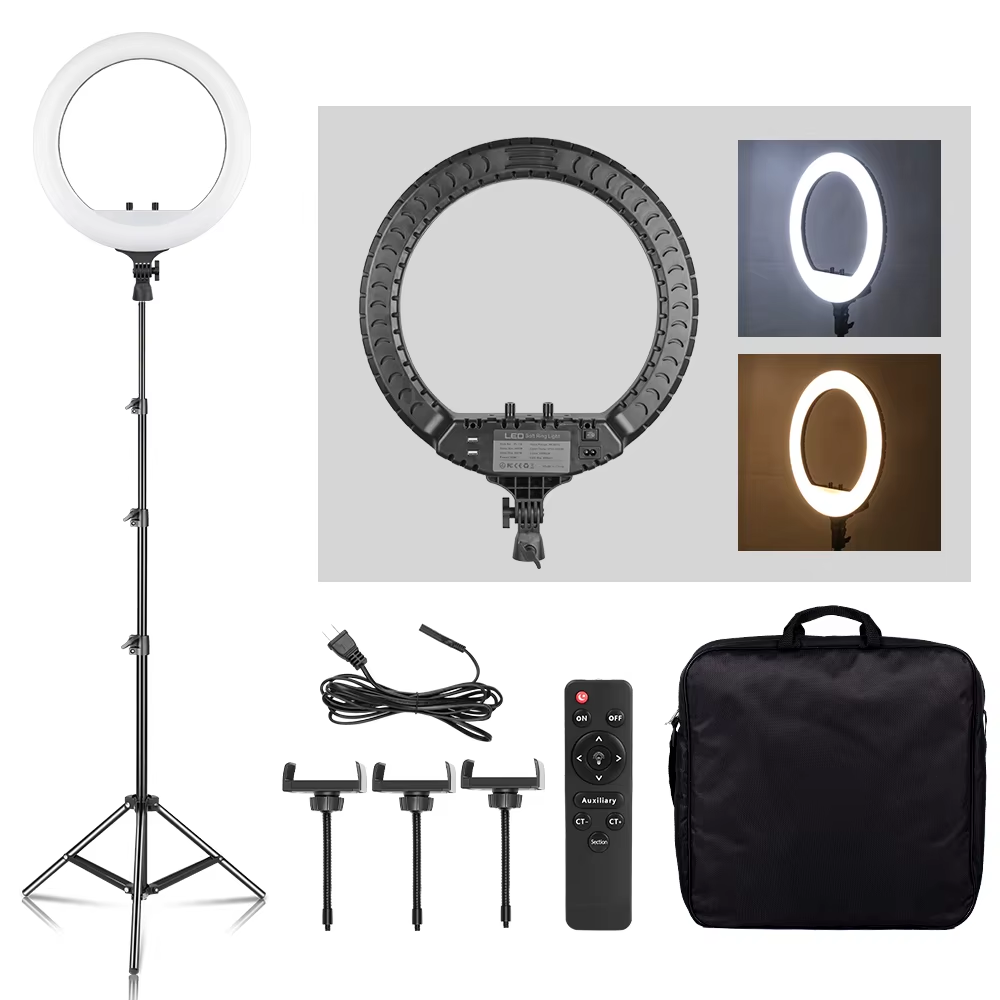 SH 18 Inch Knob Ring Light LED - Photography Lighting With Umbrella avis et prix