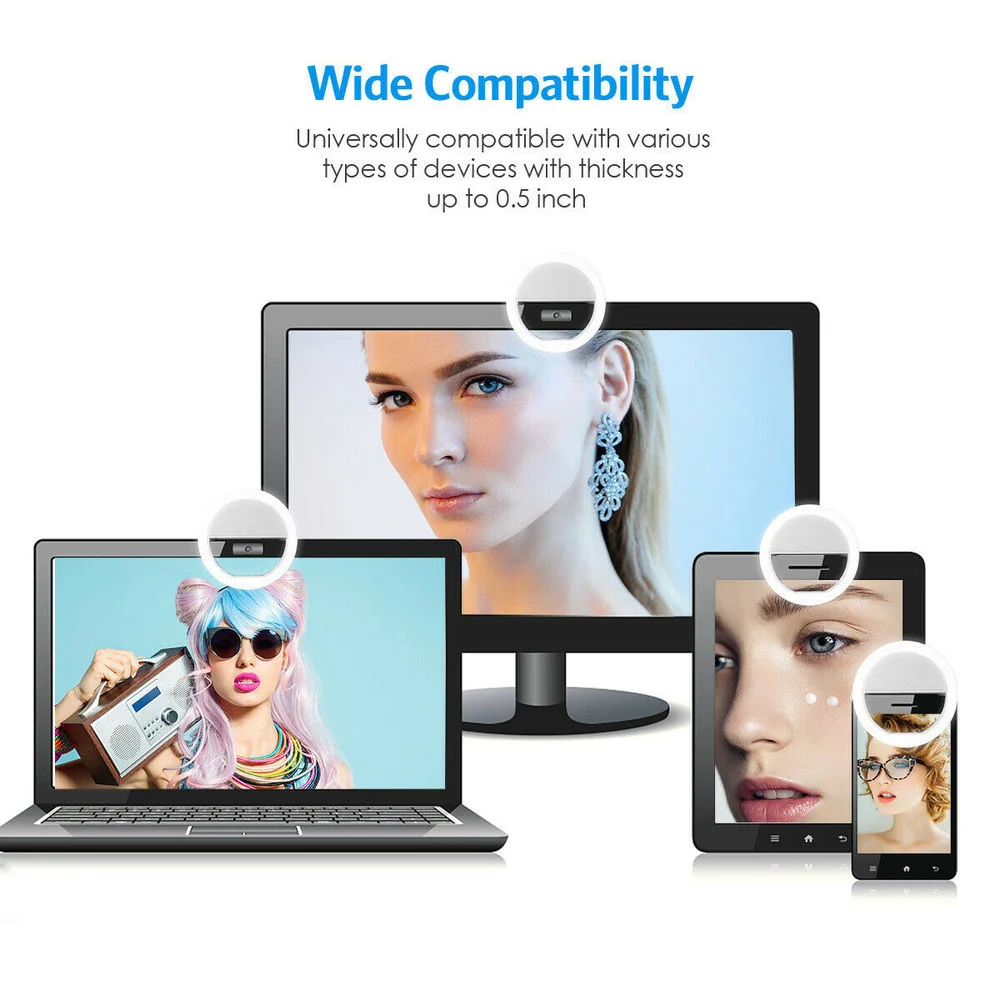 Rechargeable Clip On Selfie Ri - Photography Lighting Product avis et prix
