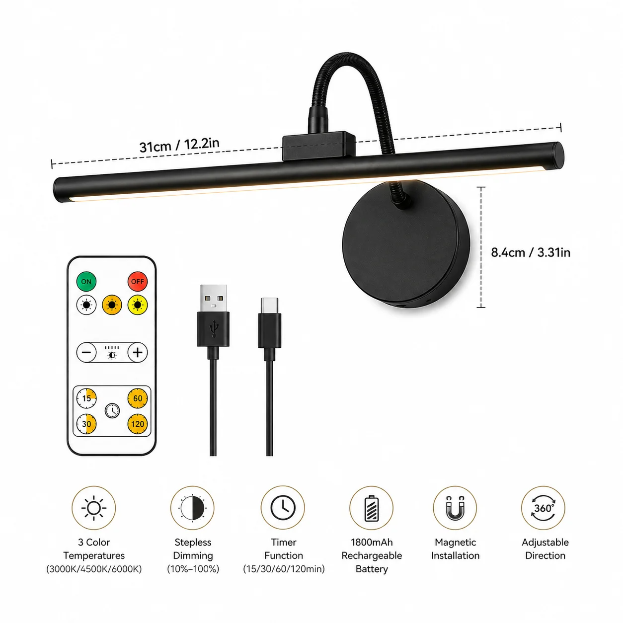 LED Wireless Picture Light wit - Photography Lighting Wireless avis et prix