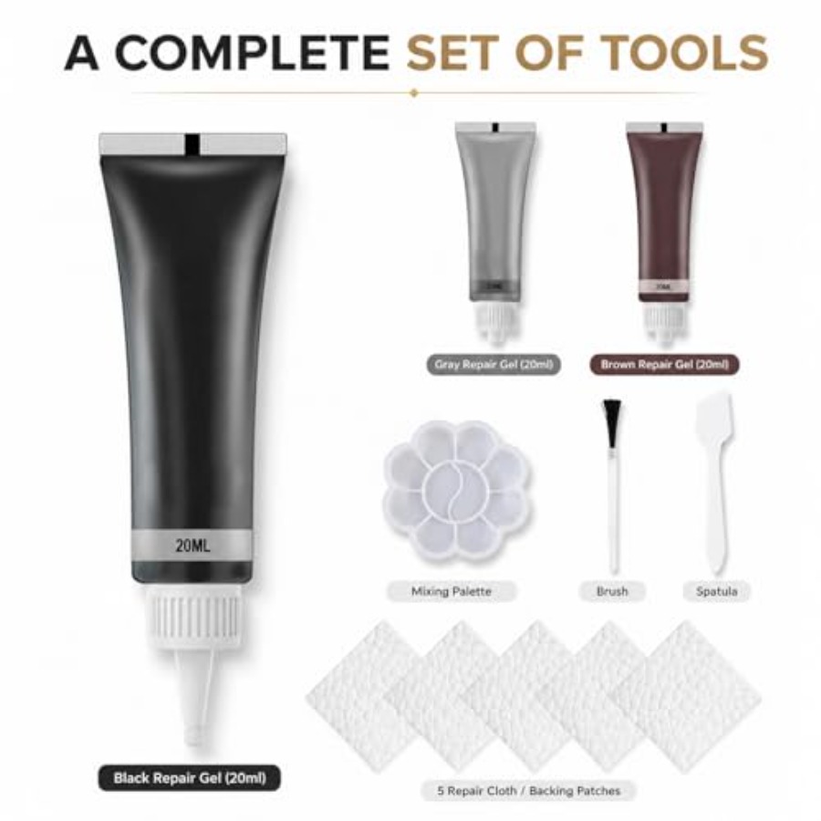 Advanced Leather Repair Gel, 2 - Coloured Gel Set avis et prix