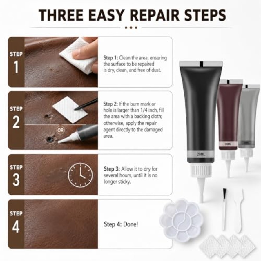 Advanced Leather Repair Gel, 2 - Coloured Gel Set avis et prix