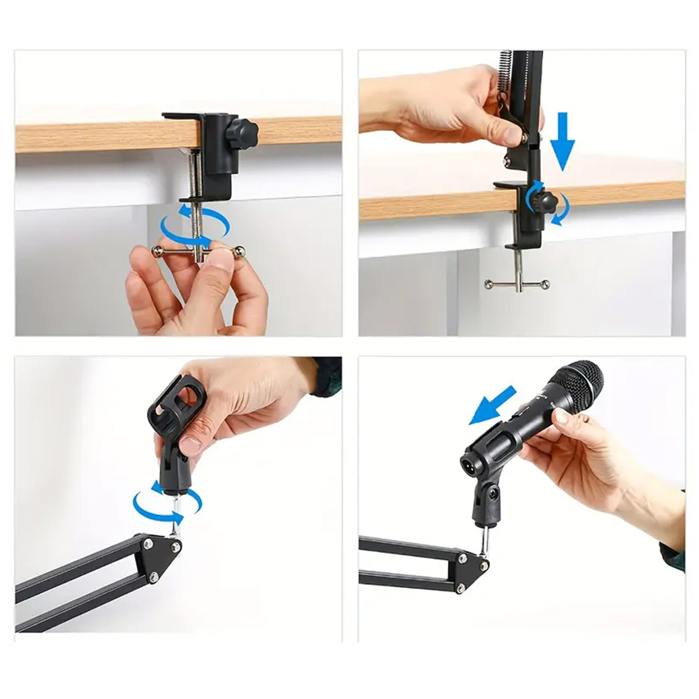 Foldable Metal Extendable Micr - Boom Arm Stand avis et prix