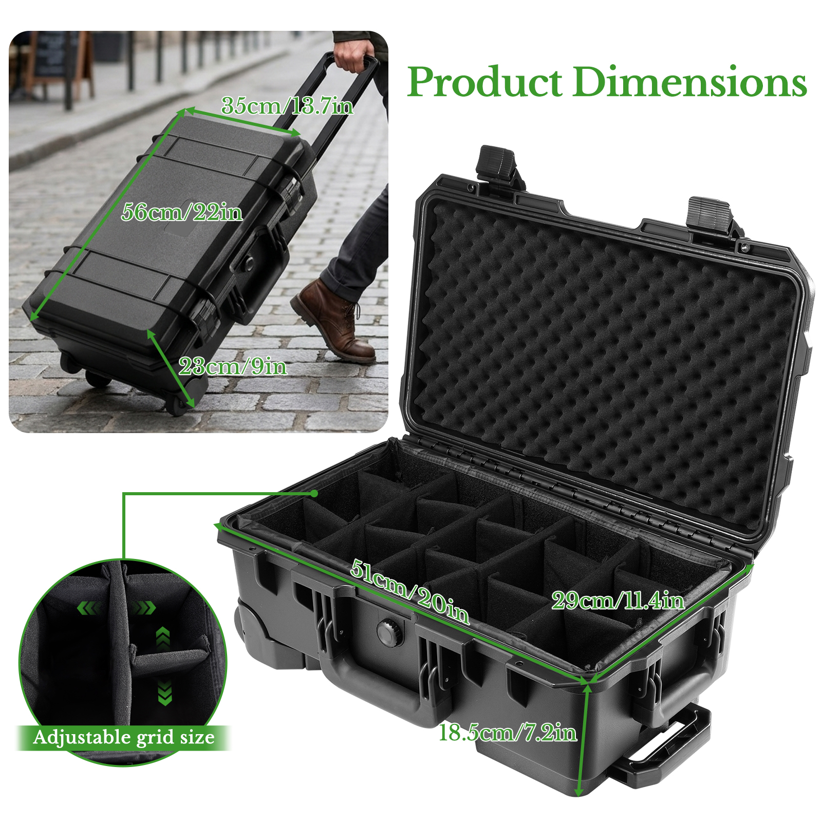 Professional Large Hard Rollin - Photography Video Lighting Kit With Adjustable Tripod Stand avis et prix