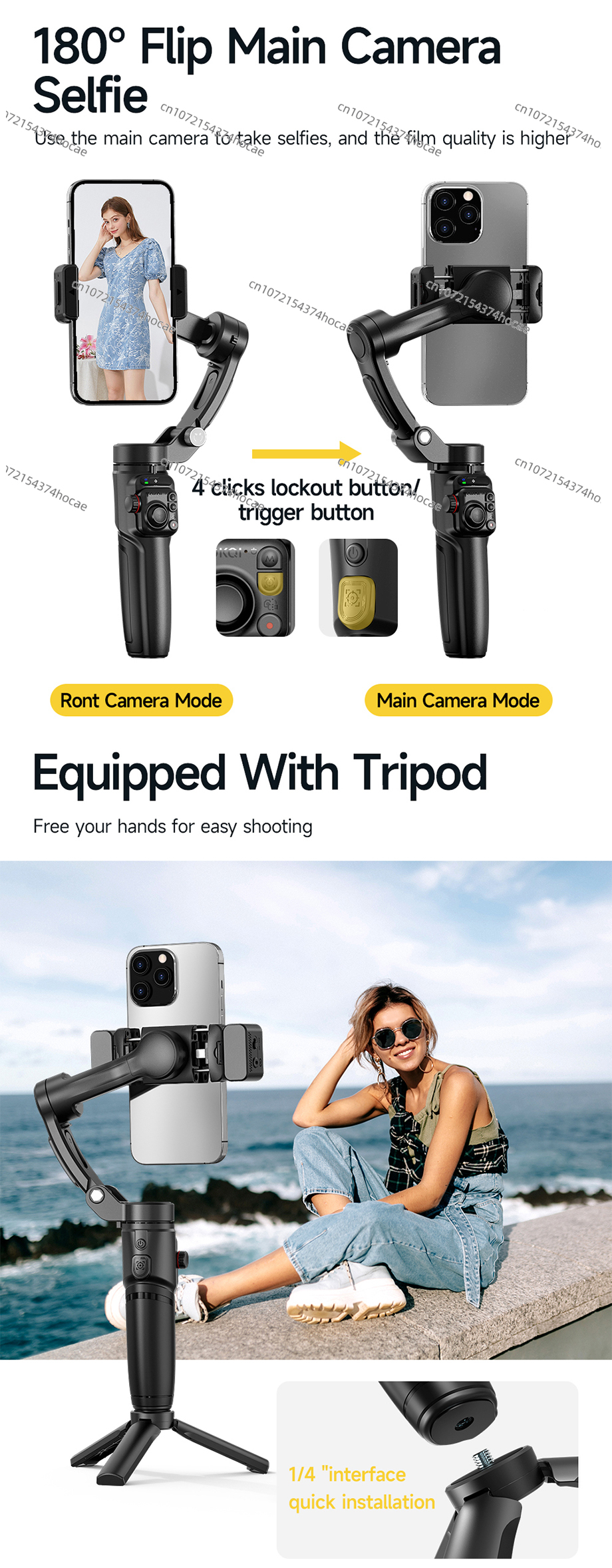 M06 AI three-axis stabilizer f - Photography Lighting Ai avis et prix