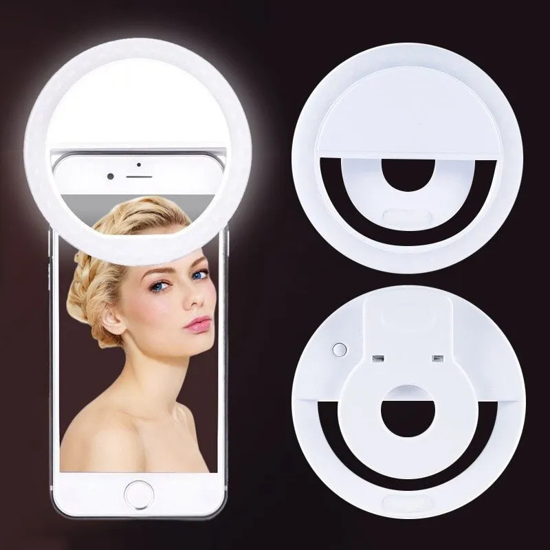 USB Rechargeable LED Selfie Ri - Photography Lighting Product avis et prix
