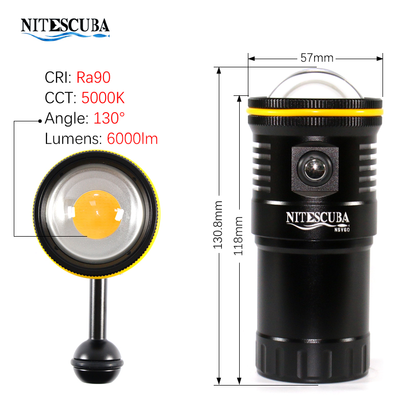 Nitescuba NSV60 LED Diving Vid - Photography Lighting Wireless avis et prix