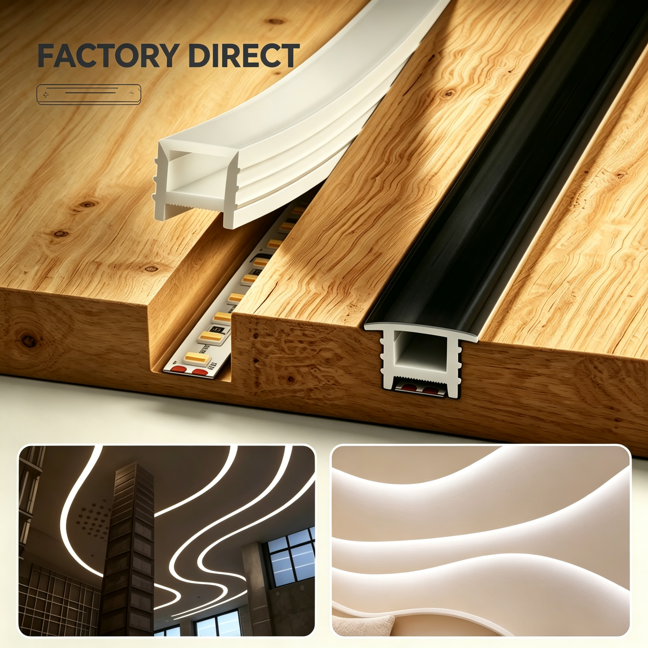 Flexible Silicone LED Channel  - Diffusion Material Roll avis et prix