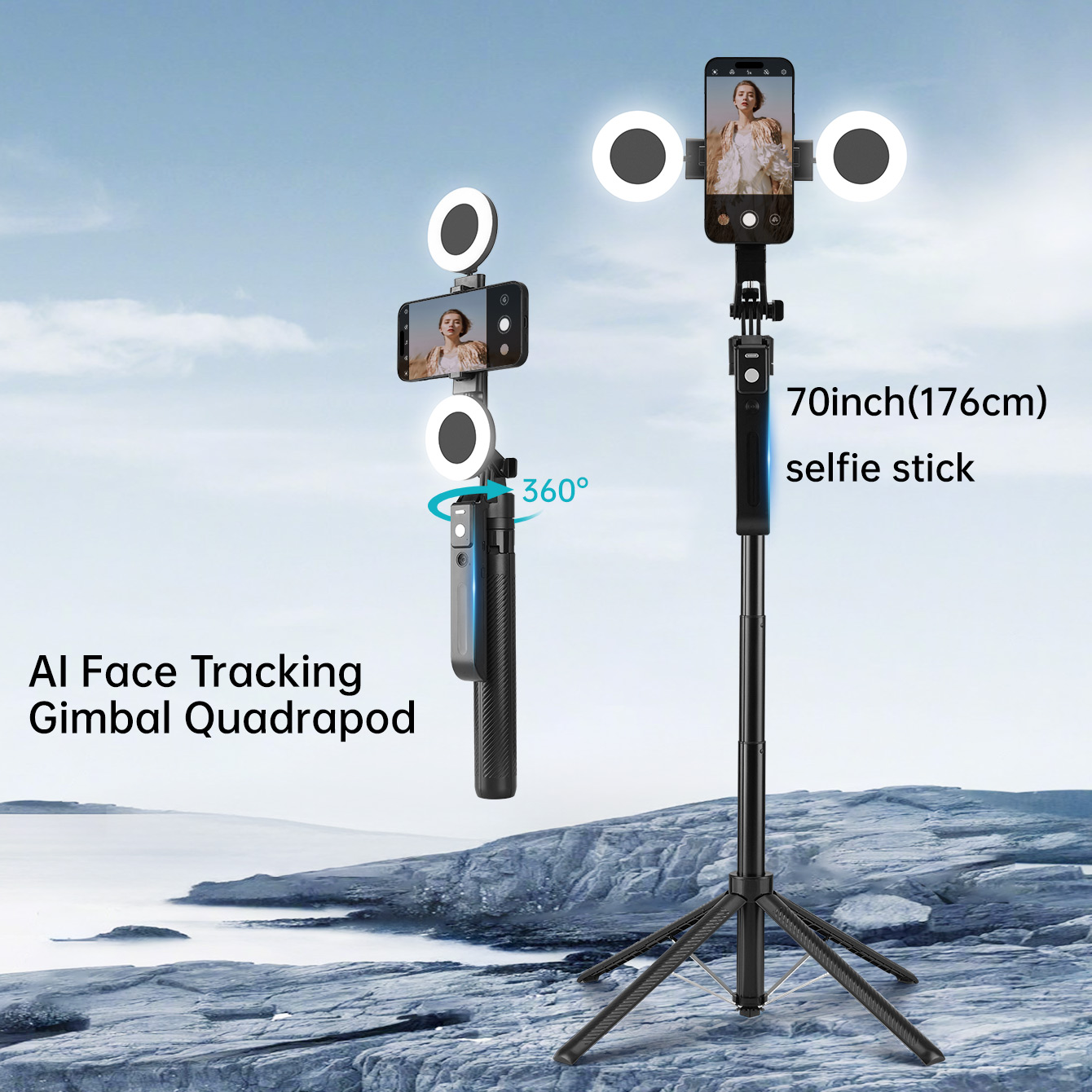 2025 New AI Selfie Stick Tripo - Photography Lighting Ai avis et prix