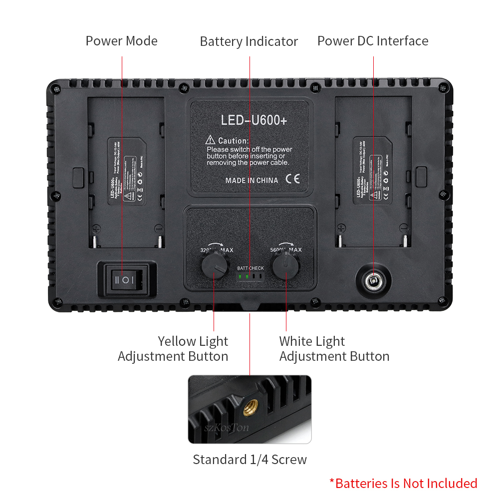 U800 LED Photo Studio Light fo - Video Light Panel Led avis et prix