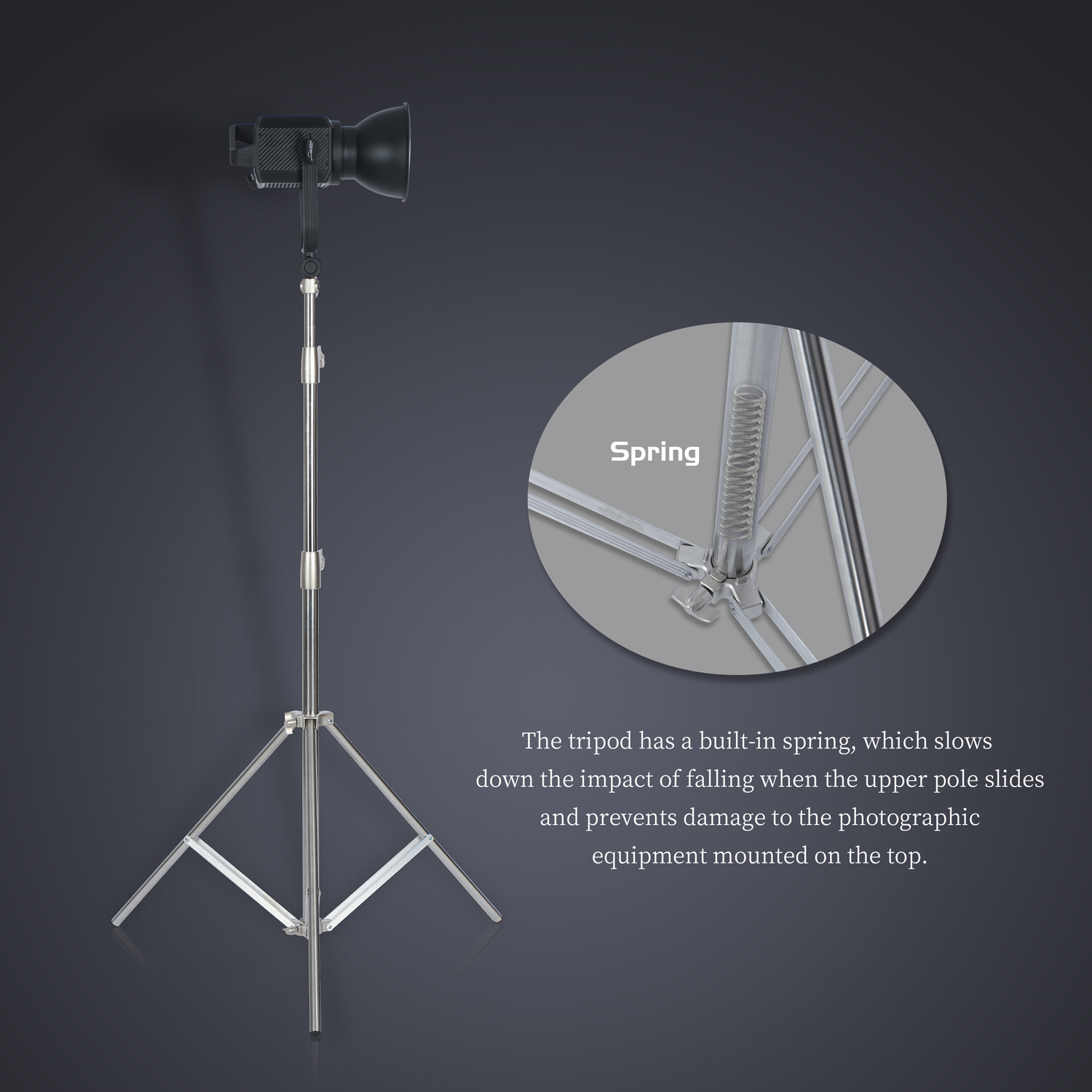 SH 2.8M Stainless Steel Light  - Photography Lighting Product avis et prix