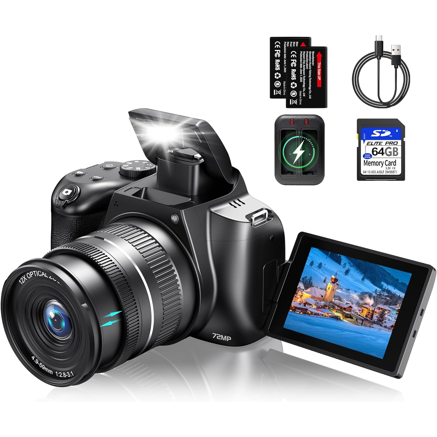4K HD Digital Camera for Photo - Photography Using Lighting avis et prix