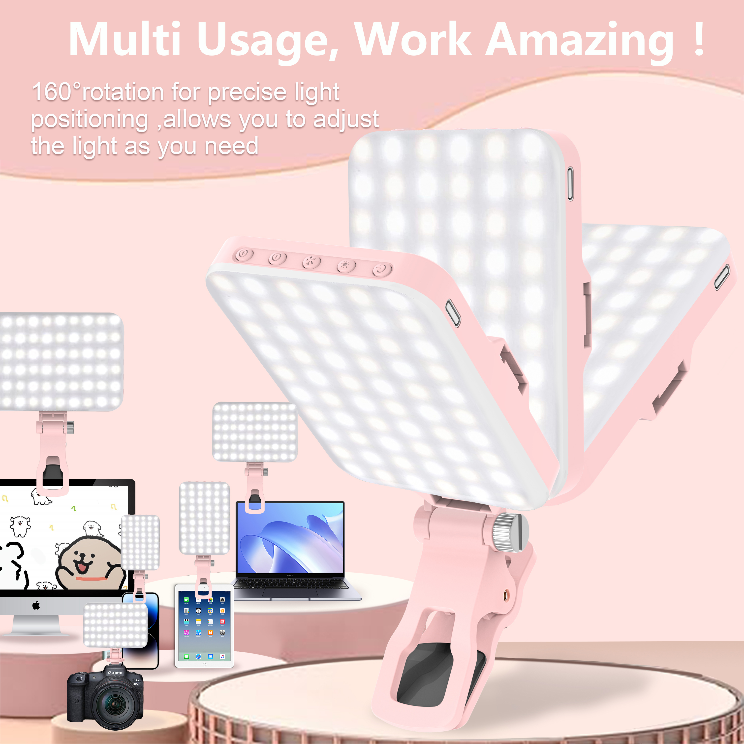 LED Selfie Light 60 High Power - Photography Lighting Product avis et prix