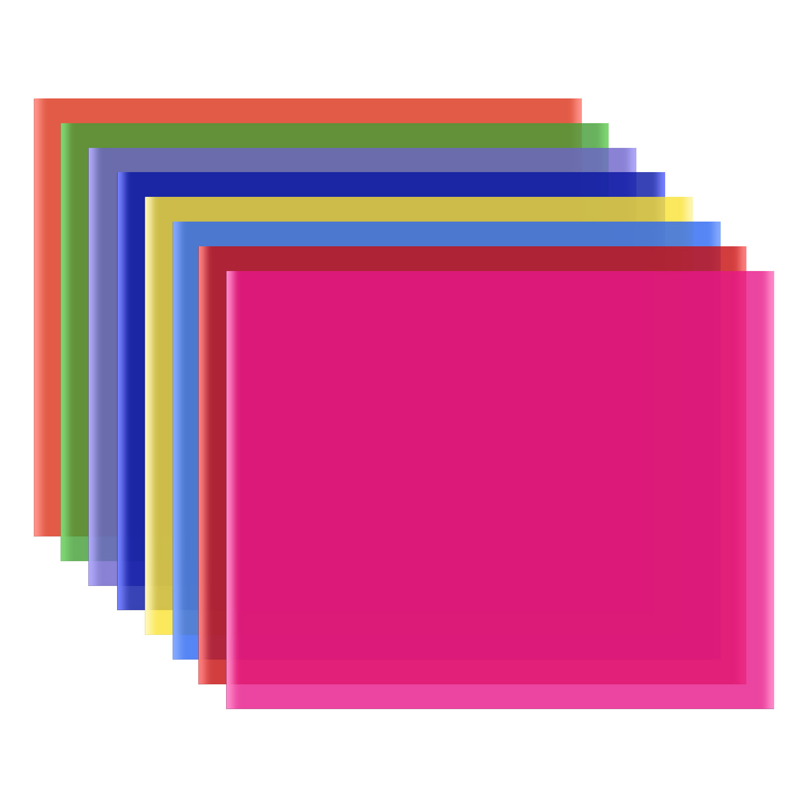 8 Colors/set PET Transparent G - Coloured Gel Set avis et prix