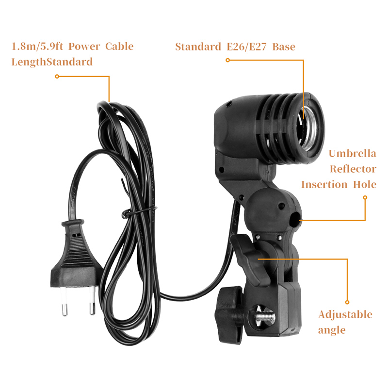 1.8m Cable Cord Light Bulb Sta - Photography Lighting With Umbrella avis et prix