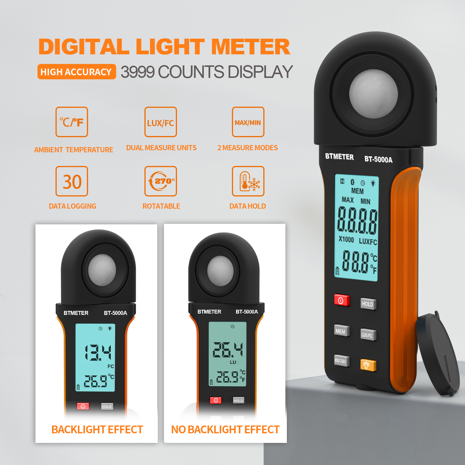 5000A Digital Light Meter 0-40 - Photography Using Lighting avis et prix