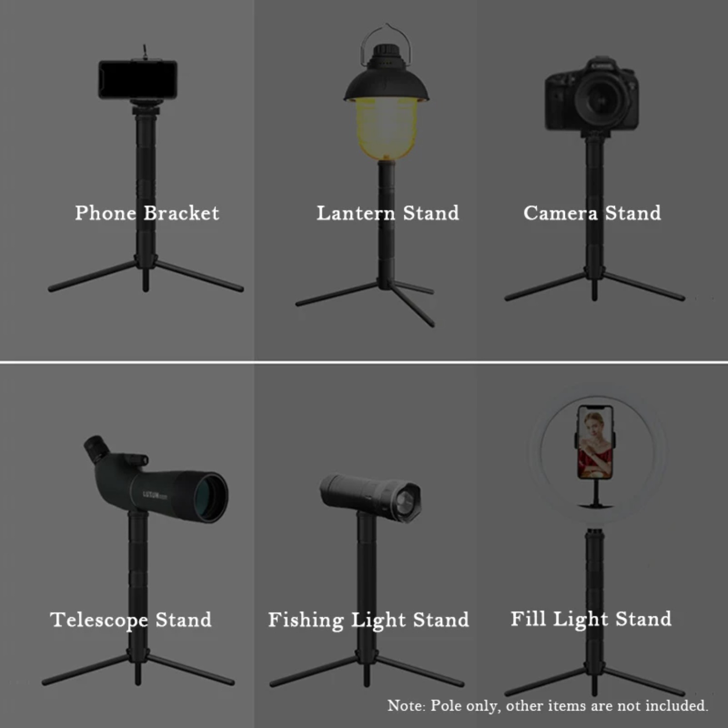 New Aluminum Lantern Stand Cam - Photography Video Lighting Kit With Adjustable Tripod Stand avis et prix