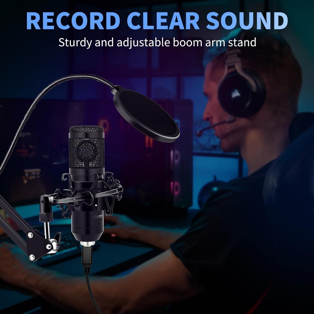 Condenser Microphone Kit with  - Boom Arm Stand avis et prix