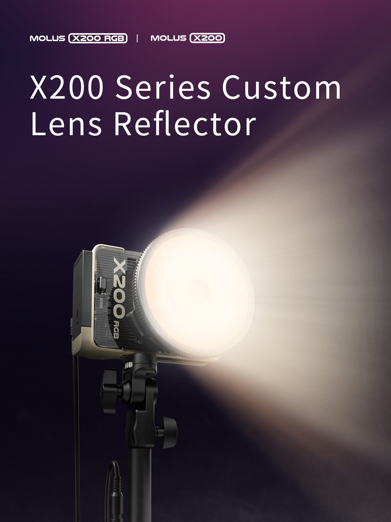 ZHIYUN MOLUS X200 X200RGB 200W - Photography Lighting Wireless avis et prix