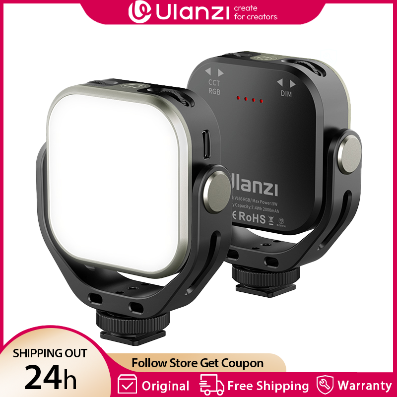 Ulanzi VL66 RGB Video Light 25 - Photography Lighting With Umbrella avis et prix
