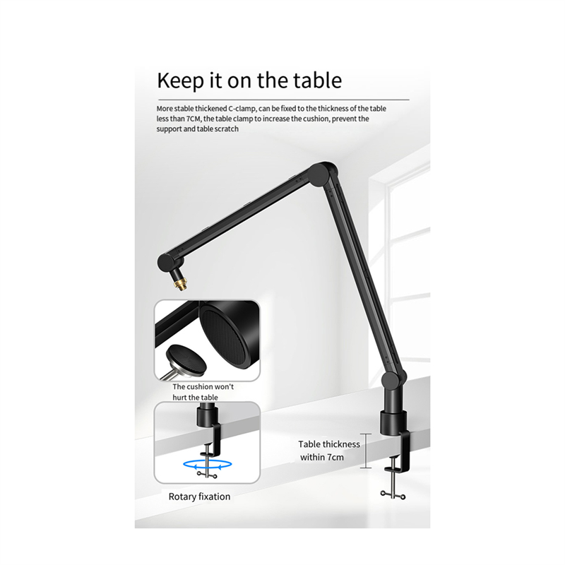 SYDS 360 Degree Adjustable Mic - Boom Arm Stand avis et prix