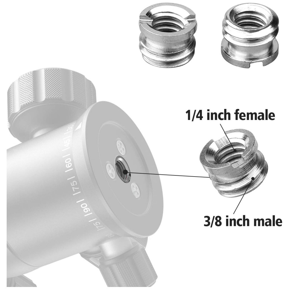 Male Female Screw Convert Adap - Photography Video Lighting Kit With Adjustable Tripod Stand avis et prix