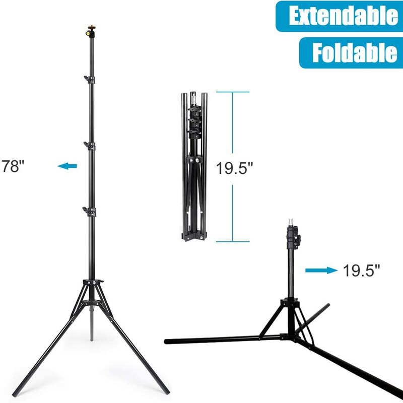 NAGNAHZ 78'' Photographic Ligh - Photography Video Lighting Kit With Adjustable Tripod Stand avis et prix