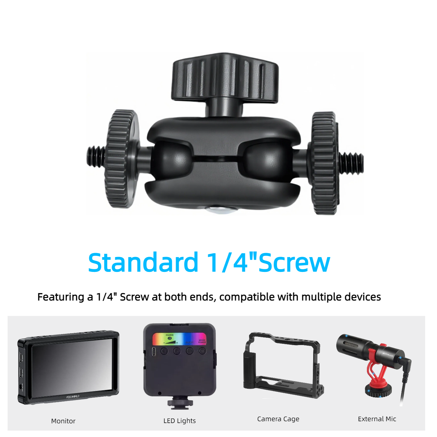 Double Ball Heads Magic Arm Wi - Photography Video Lighting Kit With Adjustable Tripod Stand avis et prix