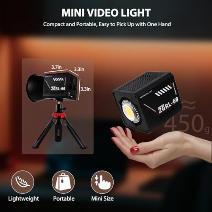 60W COB LED Video Light Handhe - Photography Lighting Studio avis et prix