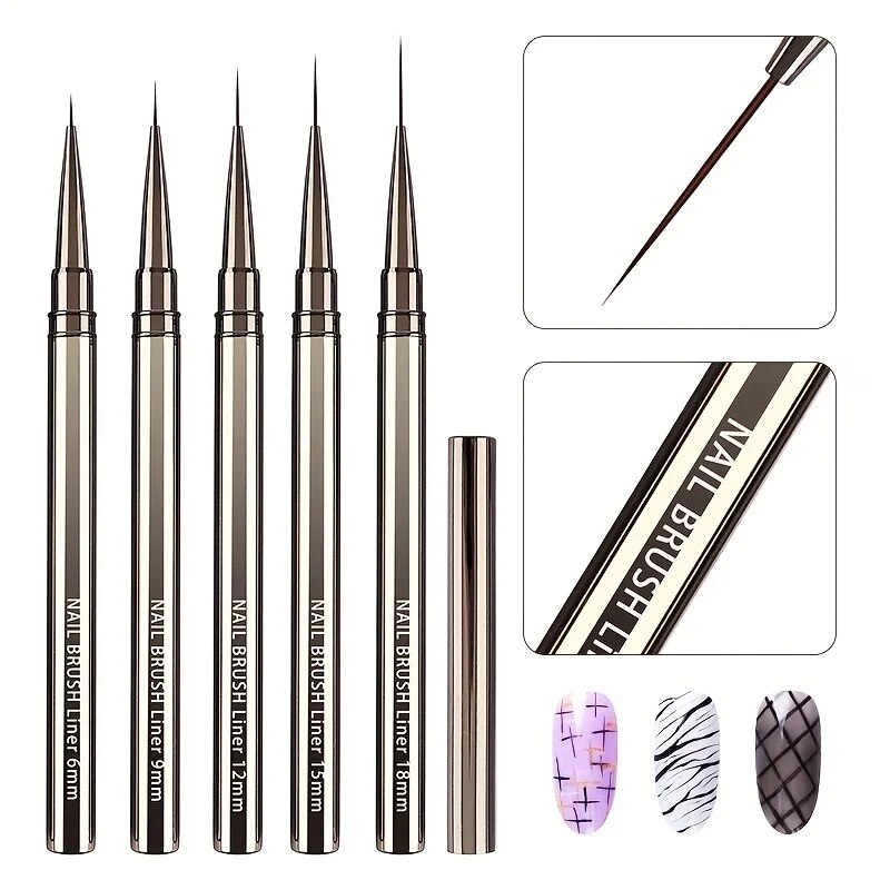 5PCS Nail Art Liner Brushes Ha - Coloured Gel Set avis et prix