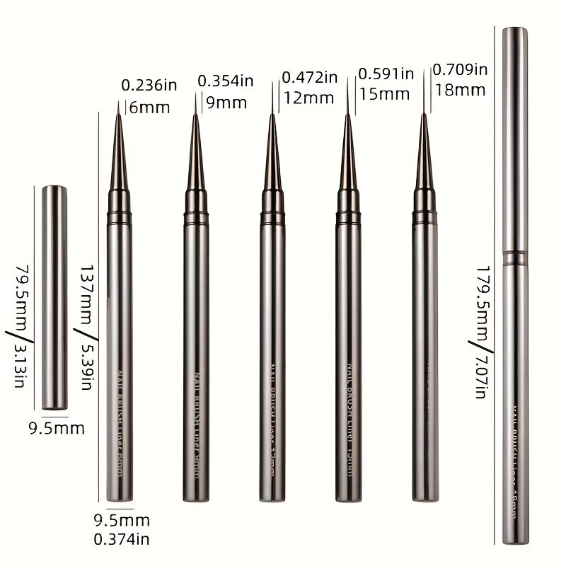 5PCS Nail Art Liner Brushes Ha - Coloured Gel Set avis et prix