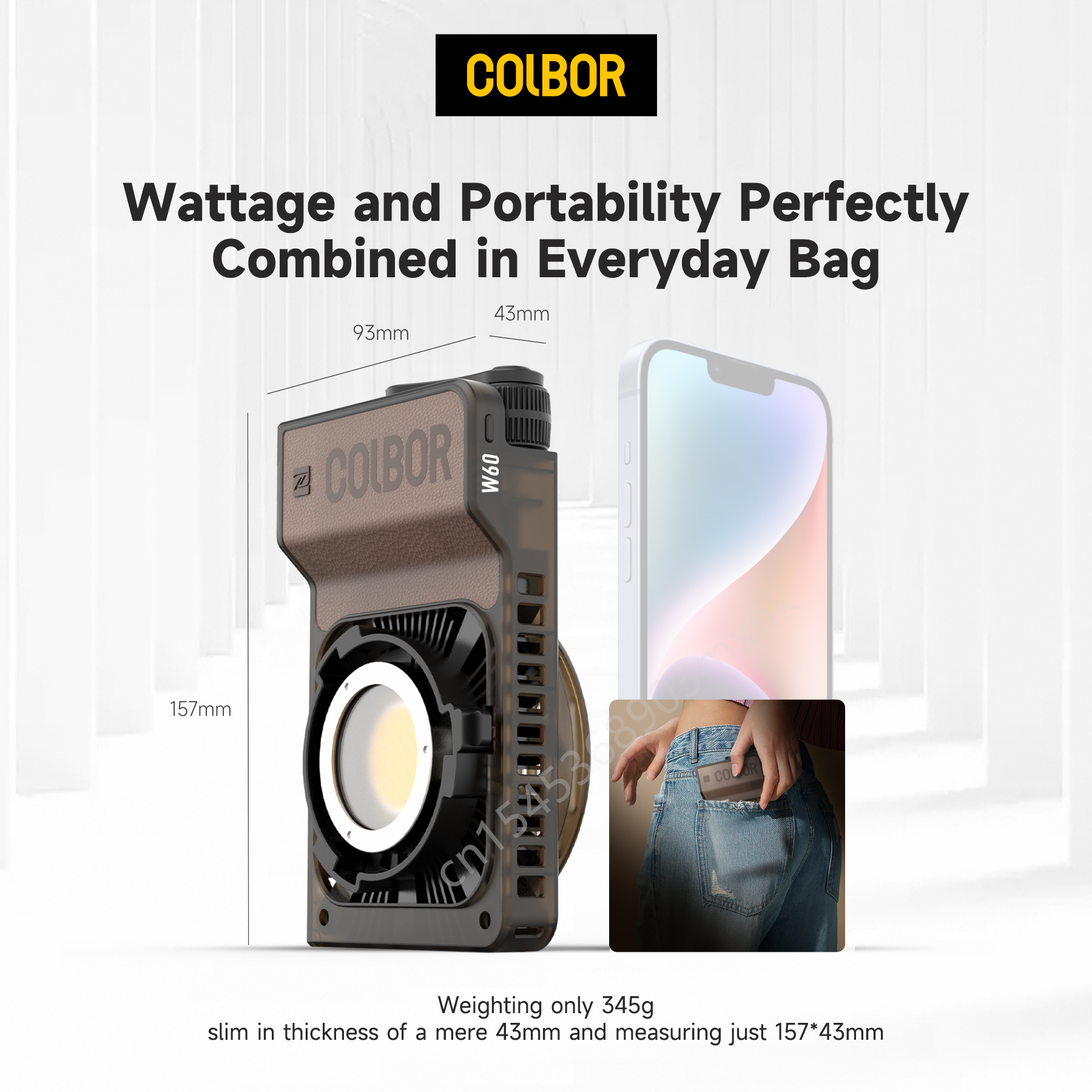 Colbor W60 W100R RGB LED Video - Photography Lighting Wireless avis et prix