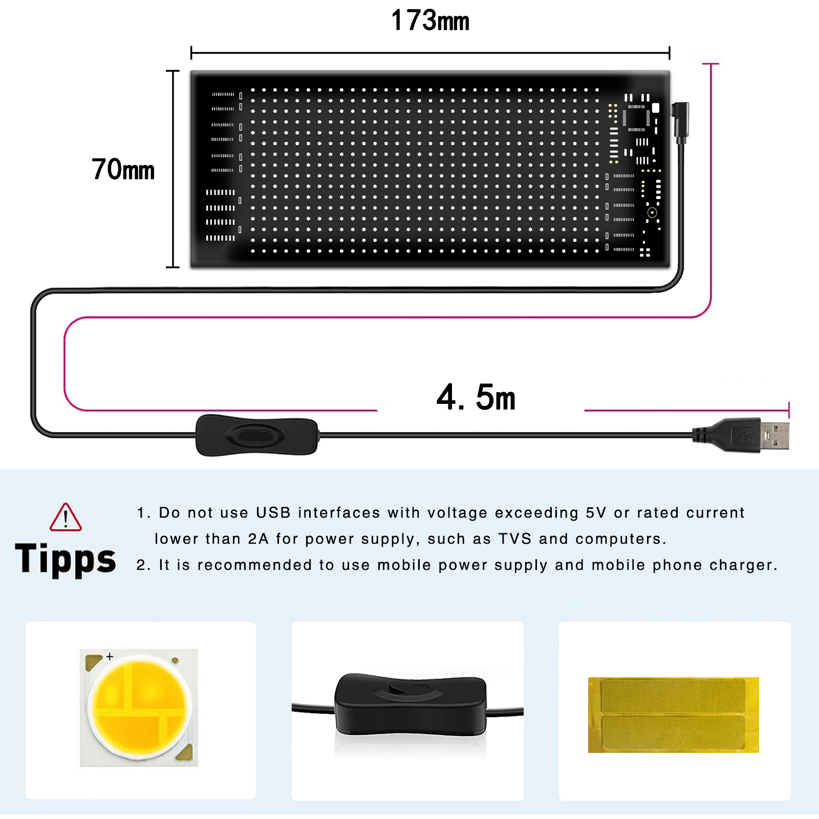 Programmable Flexible LED Sign - Video Light Panel Led avis et prix