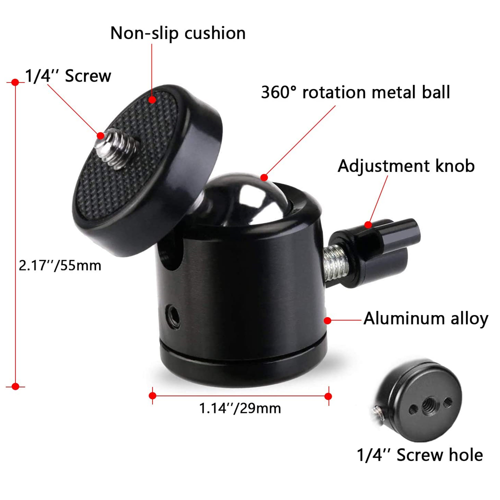 Terebento 1/4 Screw Hole Tripo - Photography Video Lighting Kit With Adjustable Tripod Stand avis et prix