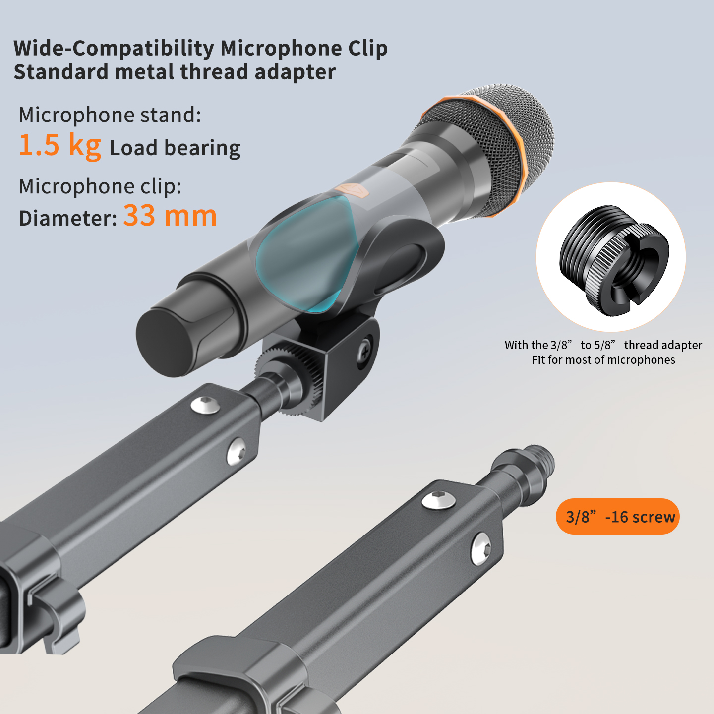 Heavy Duty Metal Base Aluminum - Boom Arm Stand avis et prix