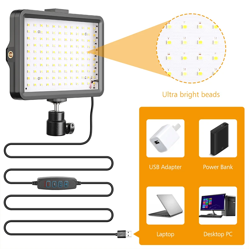 LED Video Light Dimmable Selfi - Video Light Panel Led avis et prix