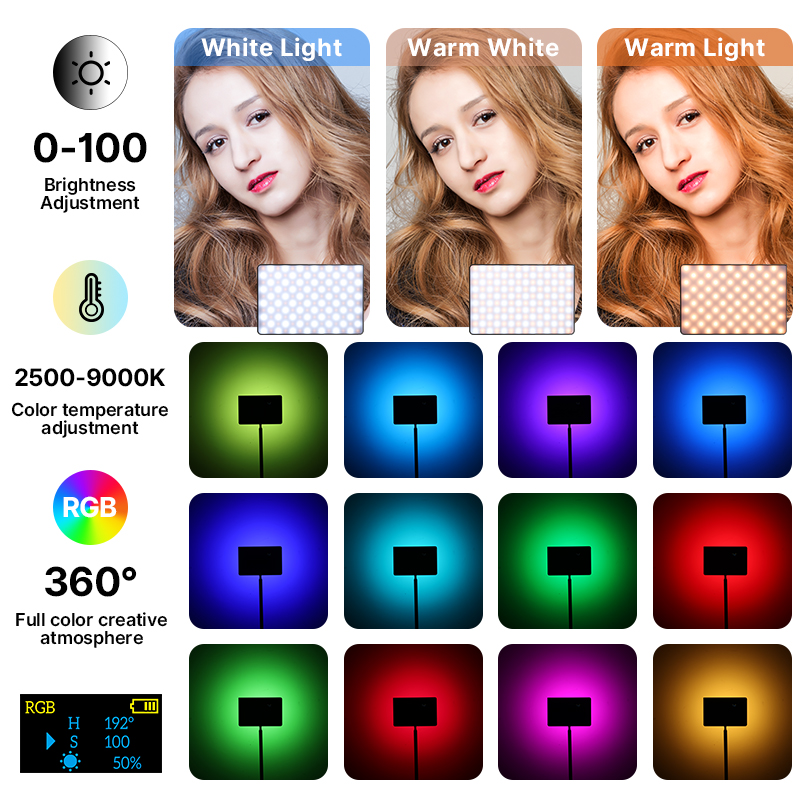 Ulanzi LT003 15W RGB Video Lig - Video Light Panel Led avis et prix