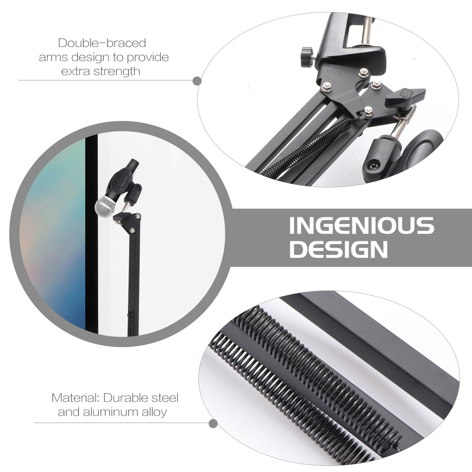 Heavy-Duty Broadcast Mic Arm S - Boom Arm Stand avis et prix