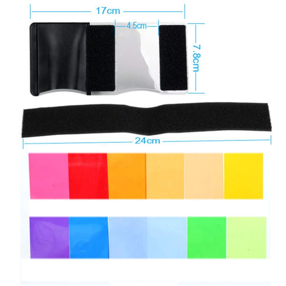 12 Colors Camera Flash Gels Li - Photography Lighting Product avis et prix