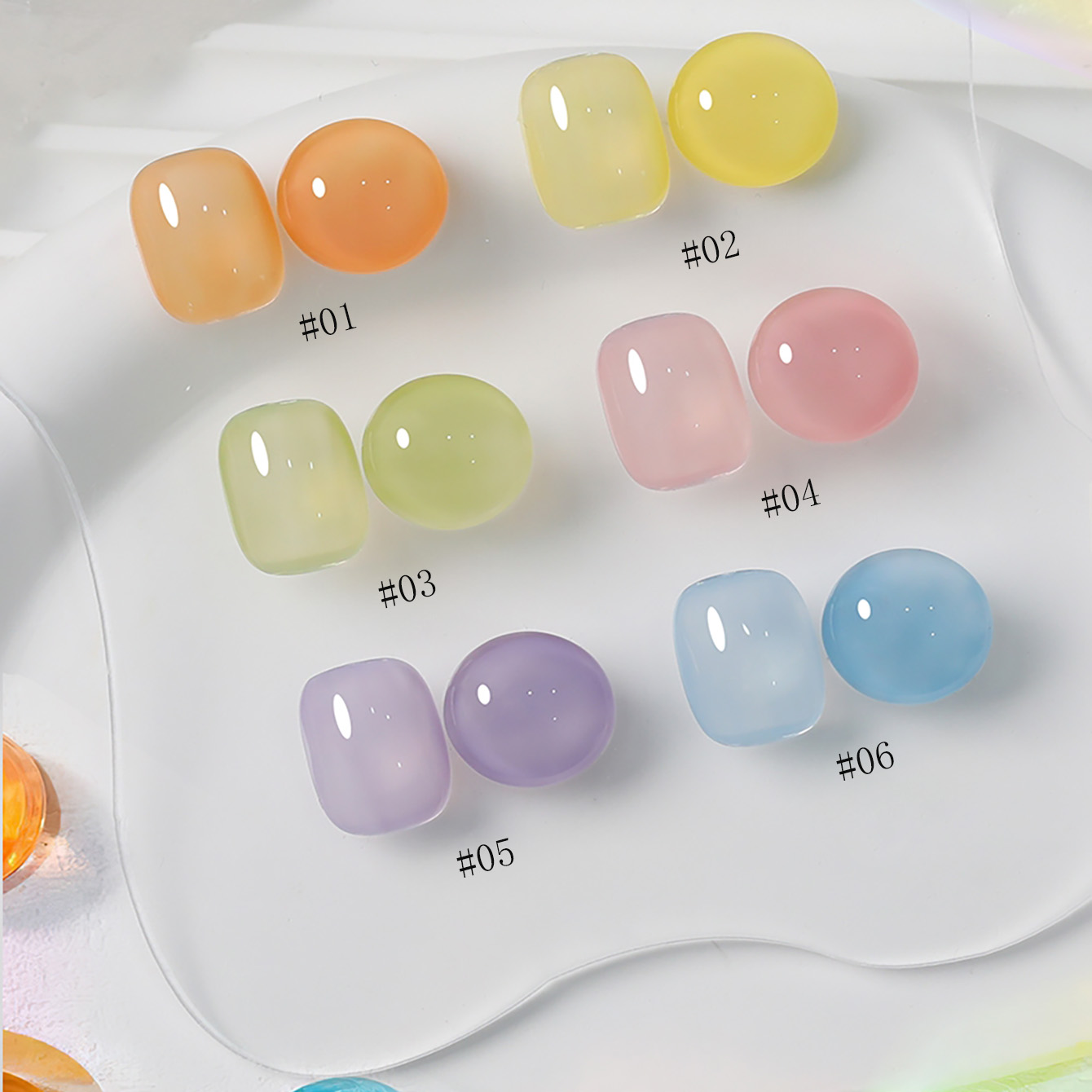 1pcs WS Dopamine Macaron Ice T - Coloured Gel Set avis et prix