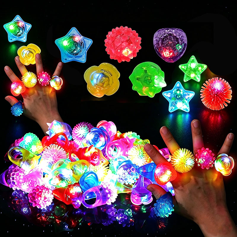30Pcs LED Light Up Rings Party - Led Ring Light 18 avis et prix