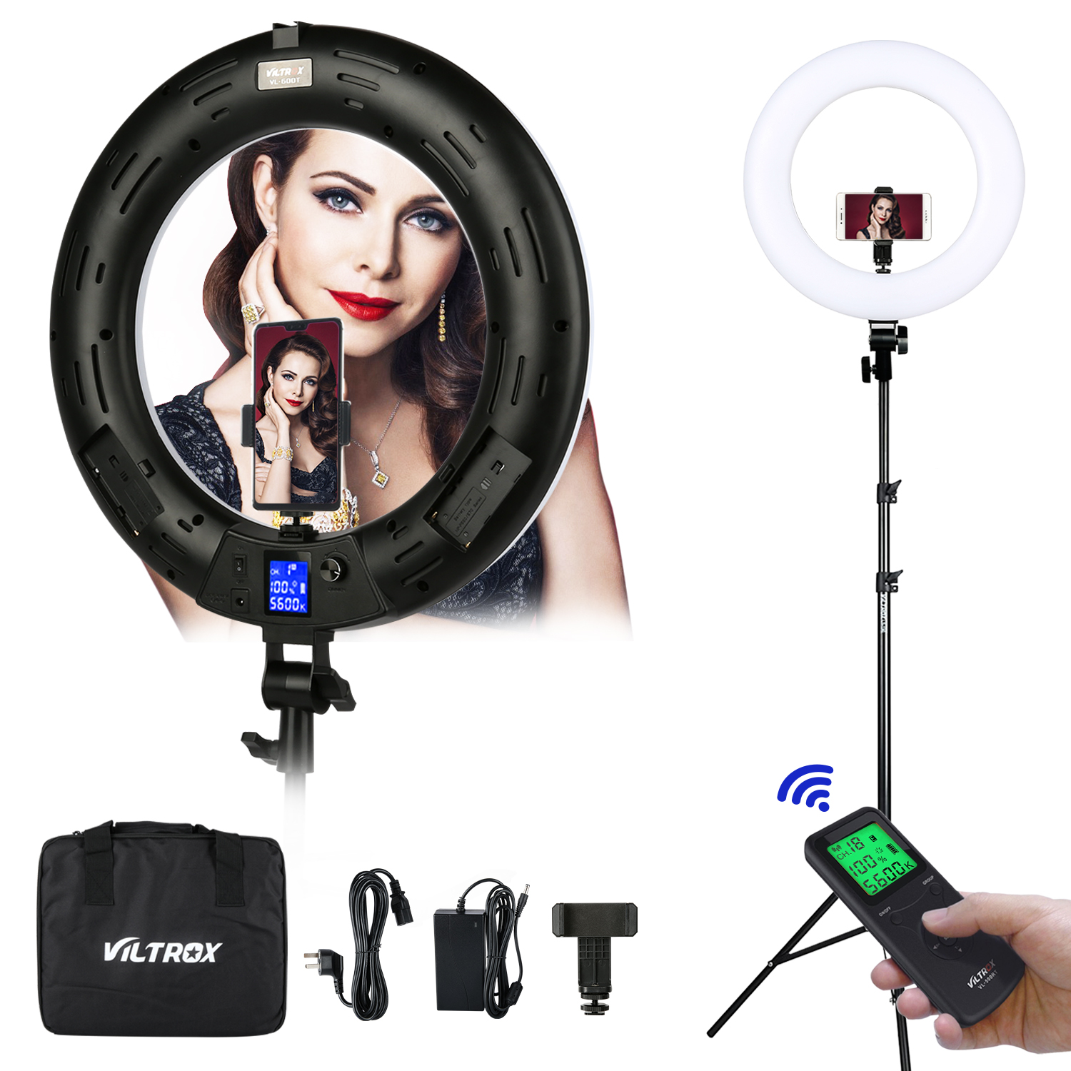 Viltrox VL-600T 45W 18 inch LE - Led Ring Light 18 avis et prix
