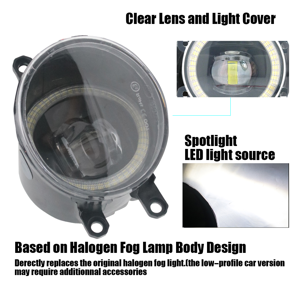 LED Fog Lamp PTF Lens for Peug - Led Ring Light 18 avis et prix