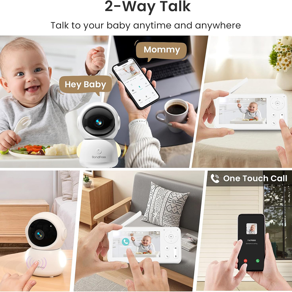 2K Baby Monitor with 2 Cameras - Photography Lighting With Umbrella avis et prix