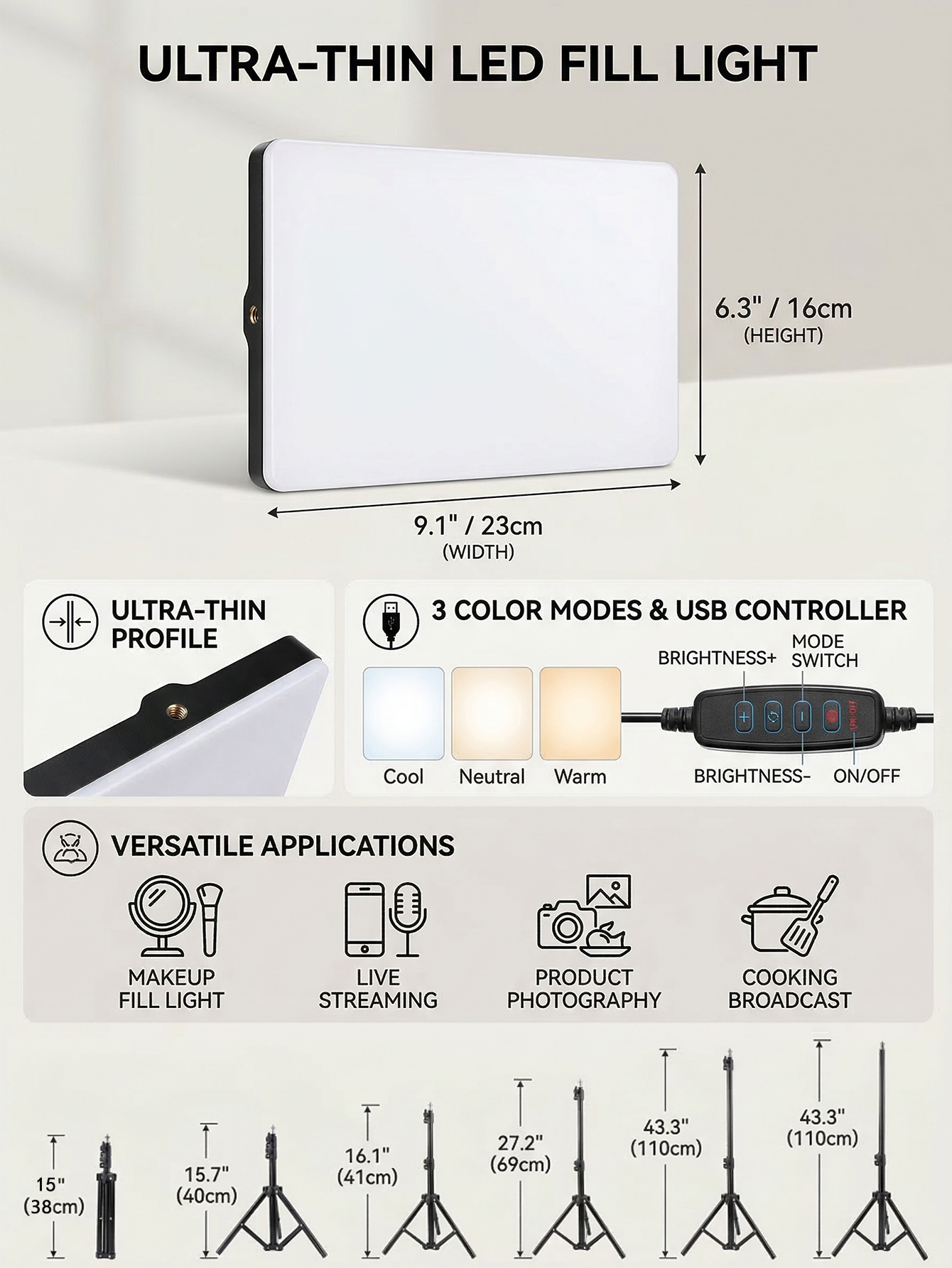 Live Streaming Ring Light Set: - Photography Lighting Product avis et prix