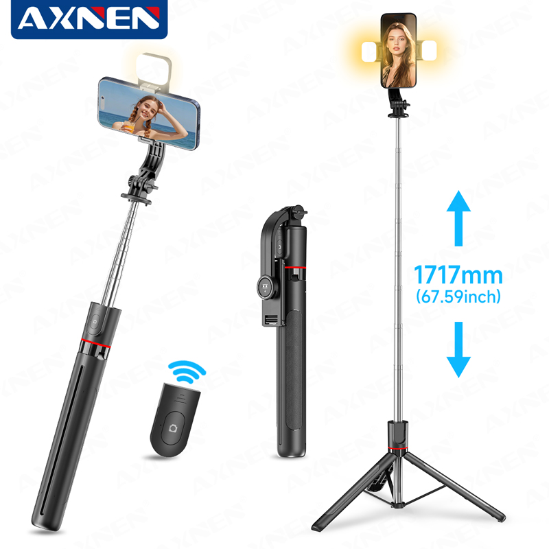 AXNEN F15 Extendable Selfie St - Photography Video Lighting Kit With Adjustable Tripod Stand avis et prix
