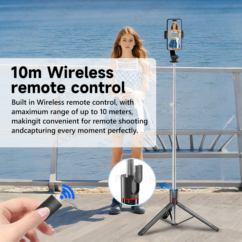 AXNEN F15 Extendable Selfie St - Photography Video Lighting Kit With Adjustable Tripod Stand avis et prix